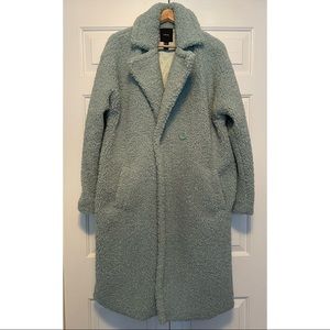 Blue/Green Sherpa Long Coat